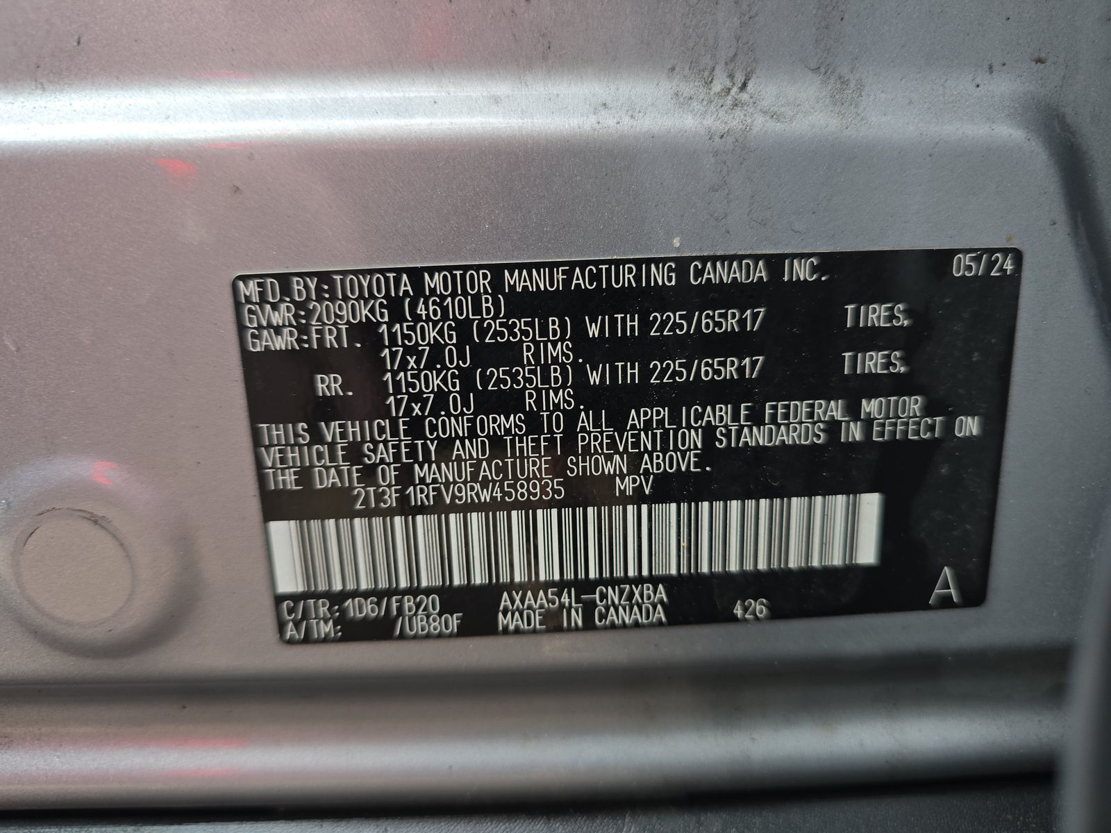 2024 Toyota RAV4 LE AWD