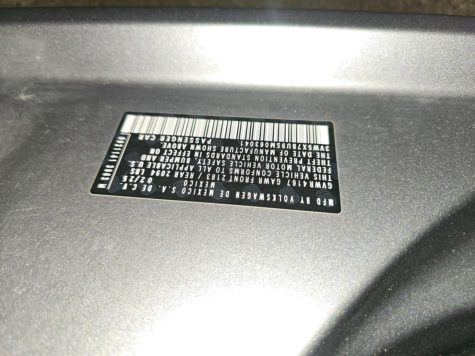 2025 Volkswagen Jetta 1.5T S FWD