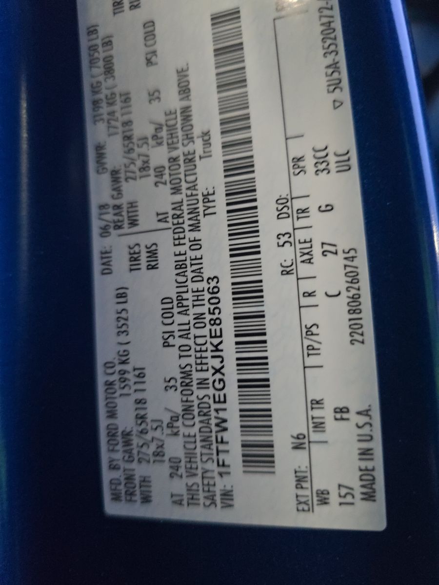 2018 Ford F-150 XLT AWD