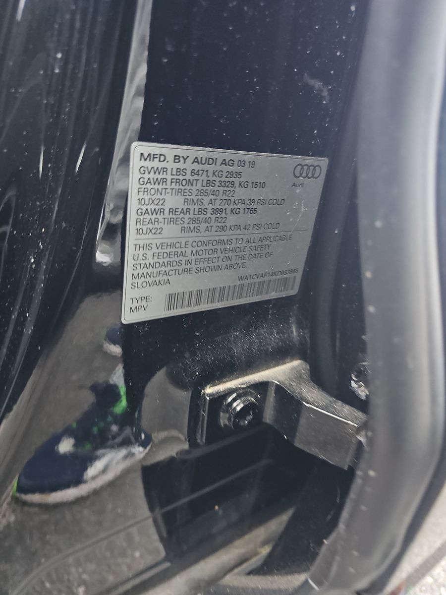 2019 Audi Q8 Prestige AWD