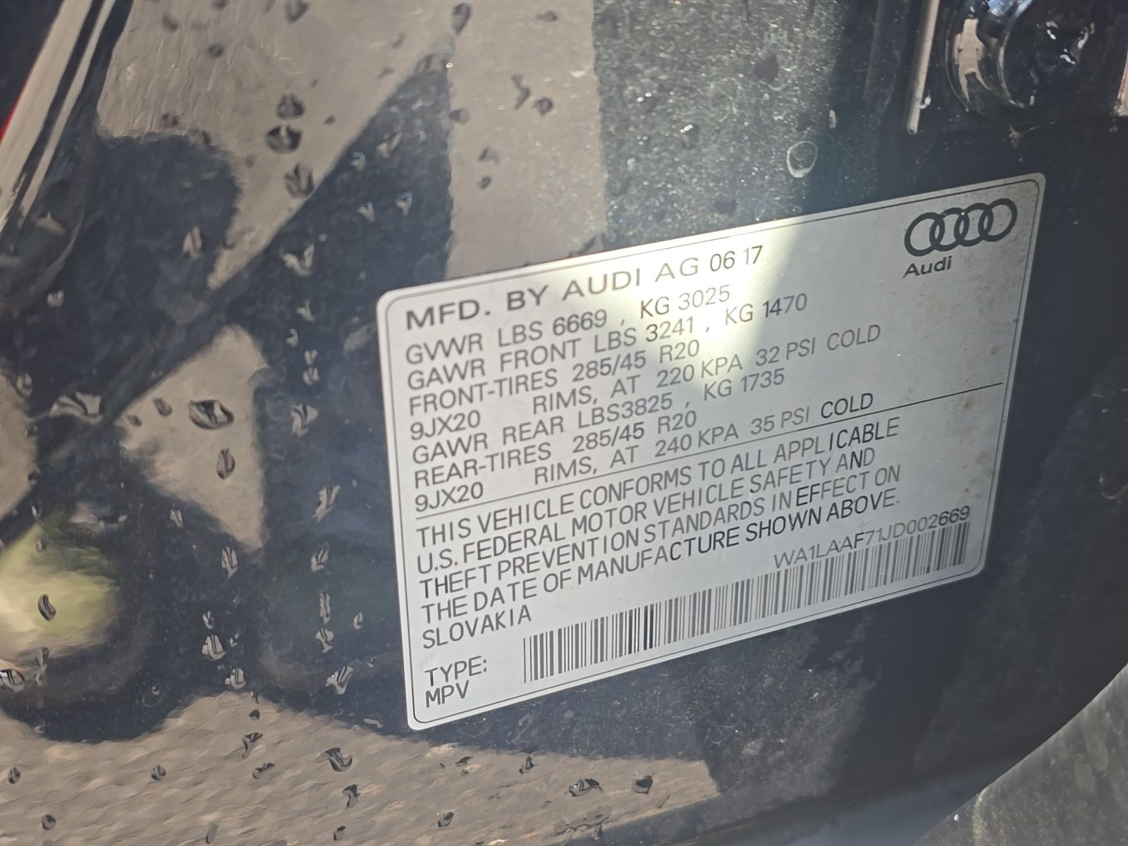 2018 Audi Q7 3.0T Premium Plus AWD