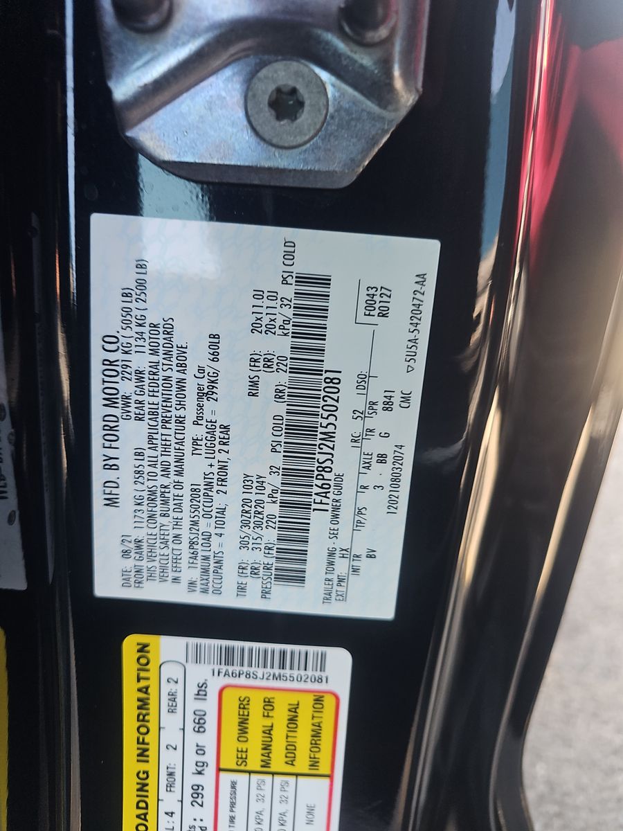 2021 Ford Mustang Shelby GT500 RWD