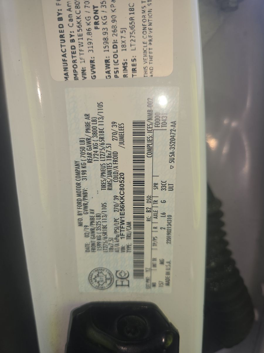 2019 Ford F-150 XLT AWD