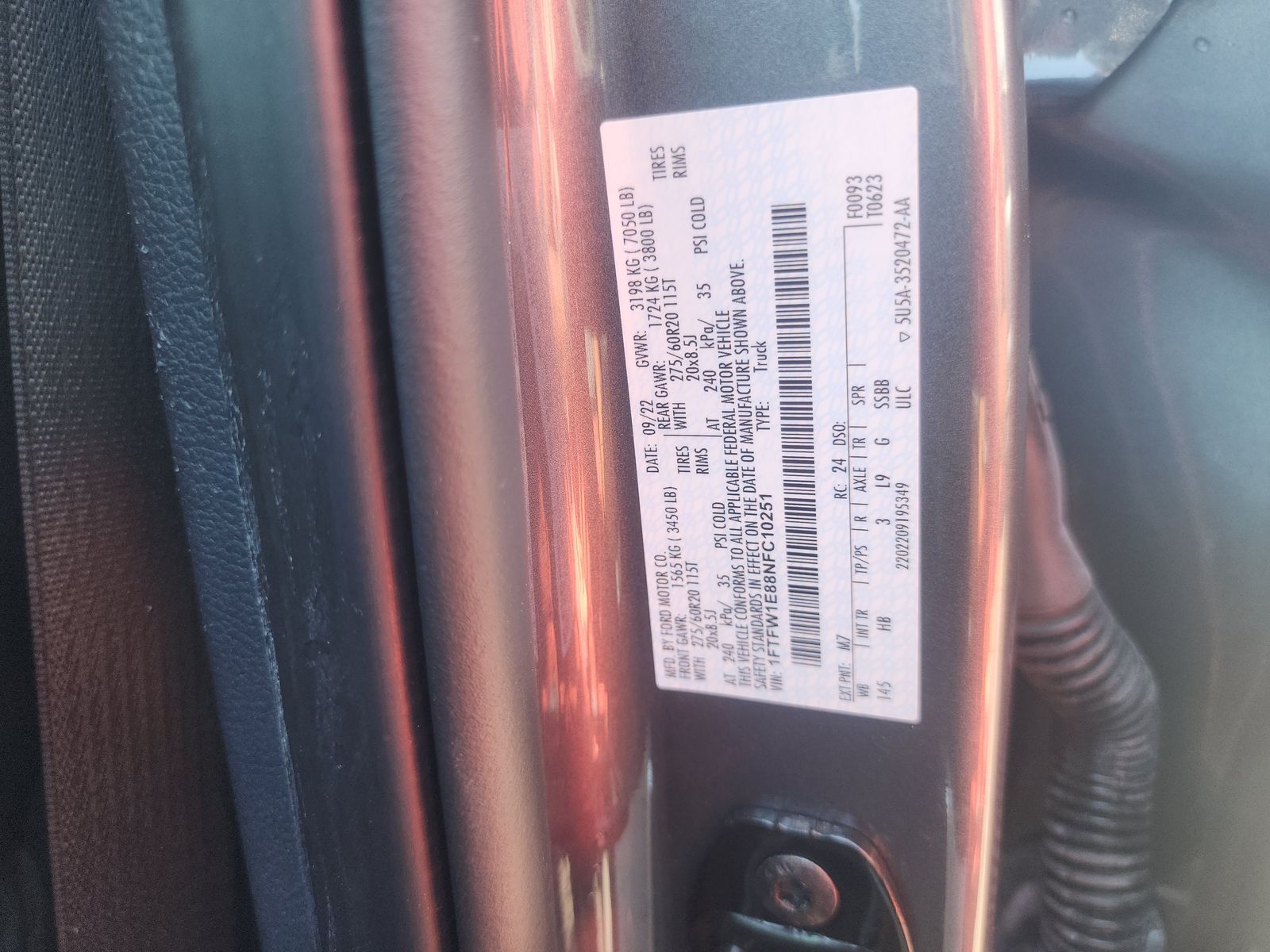 2022 Ford F-150 Lariat AWD