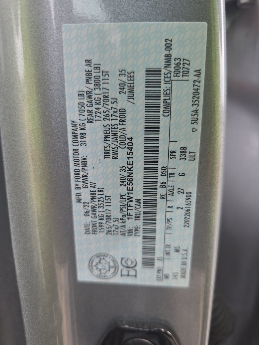 2022 Ford F-150 XLT AWD