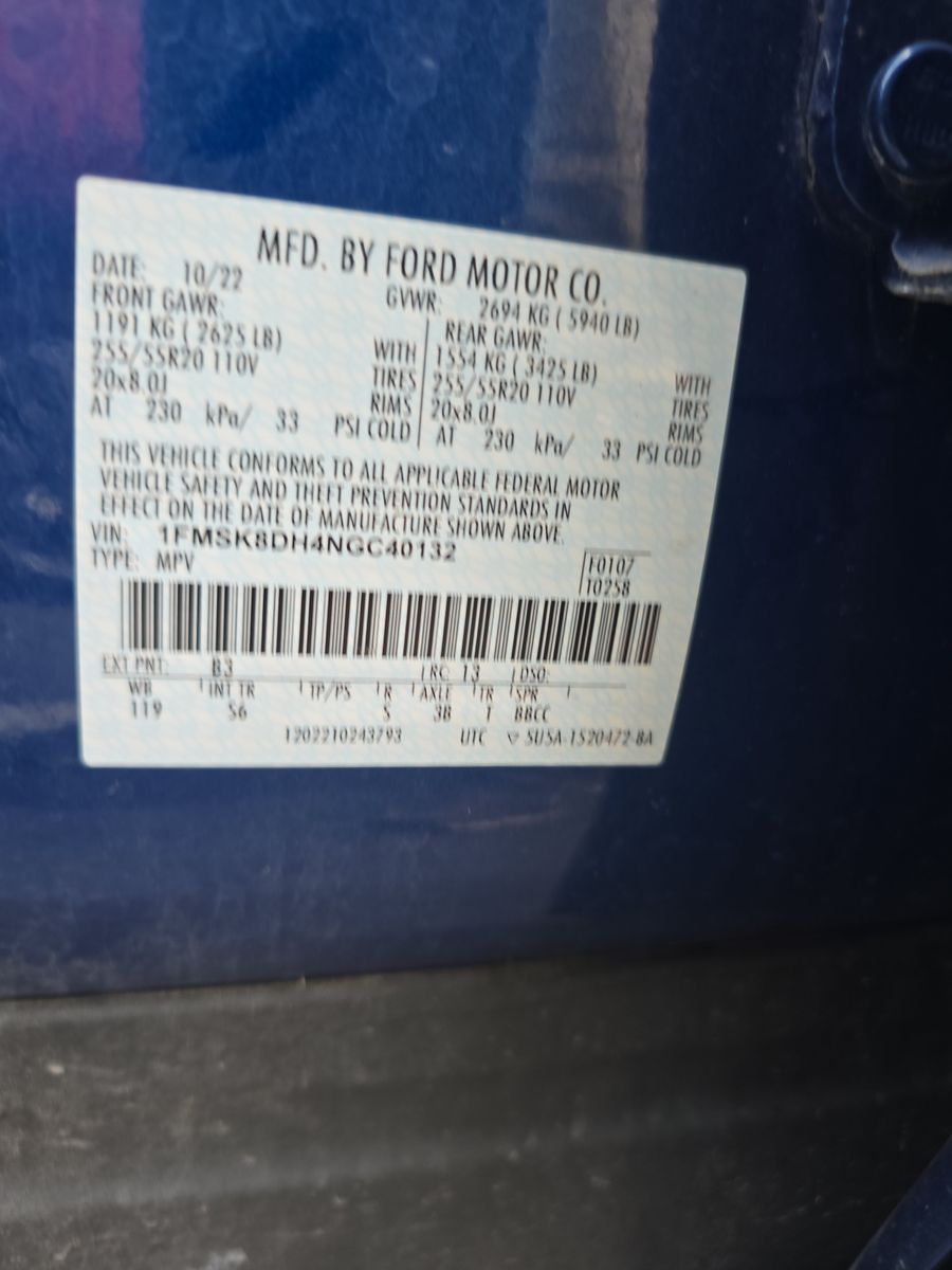 2022 Ford Explorer XLT AWD