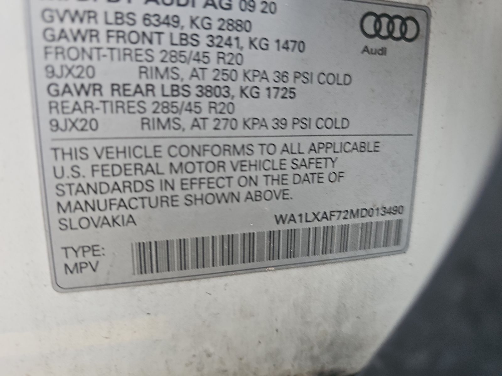 2021 Audi Q7 3.0T Premium Plus AWD