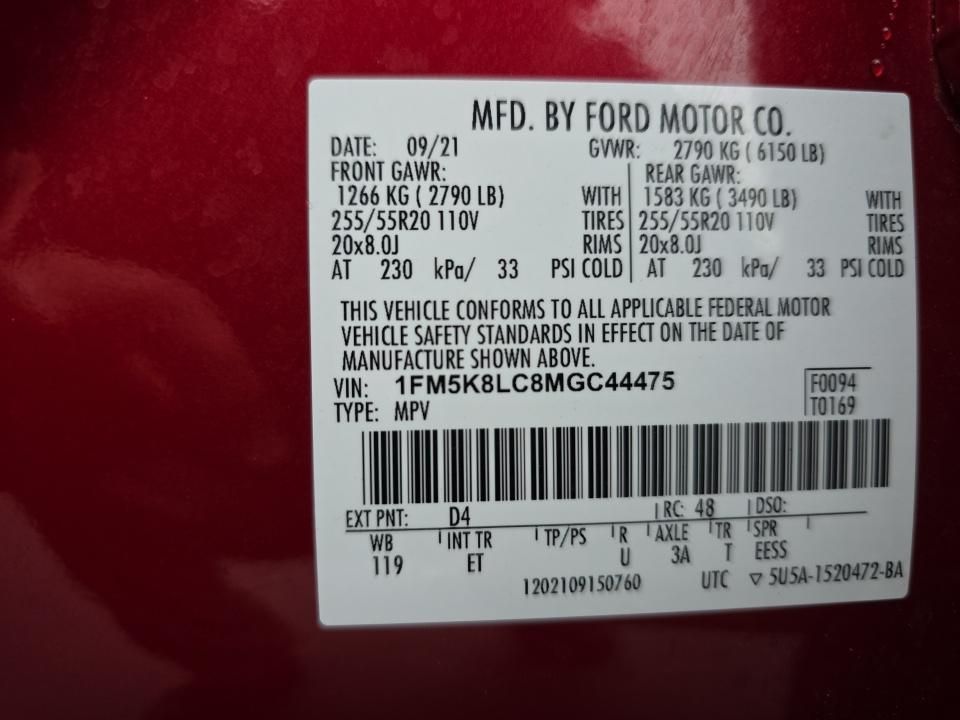 2021 Ford Explorer King Ranch AWD