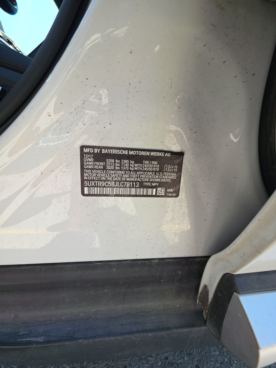 2018 BMW X3 xDrive30i AWD