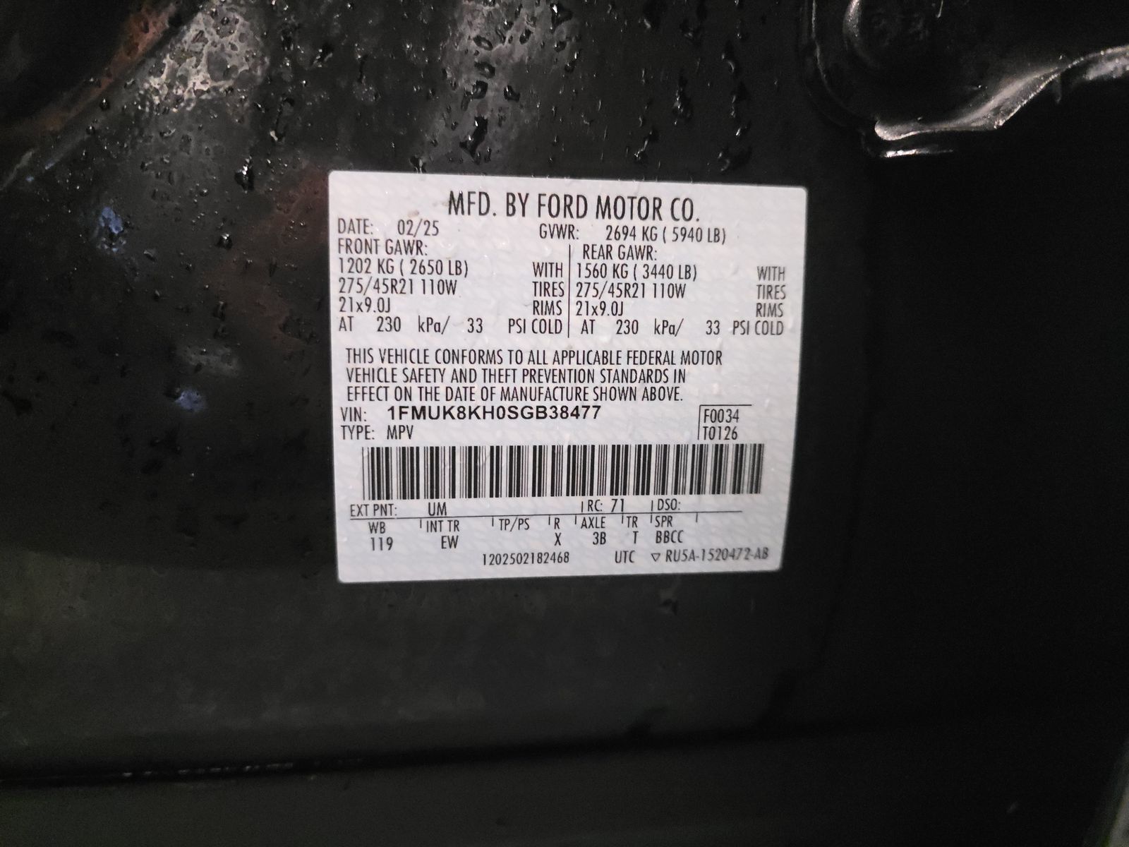 2025 Ford Explorer ST-Line AWD