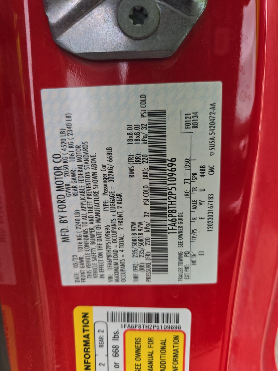 2023 Ford Mustang EcoBoost Premium RWD