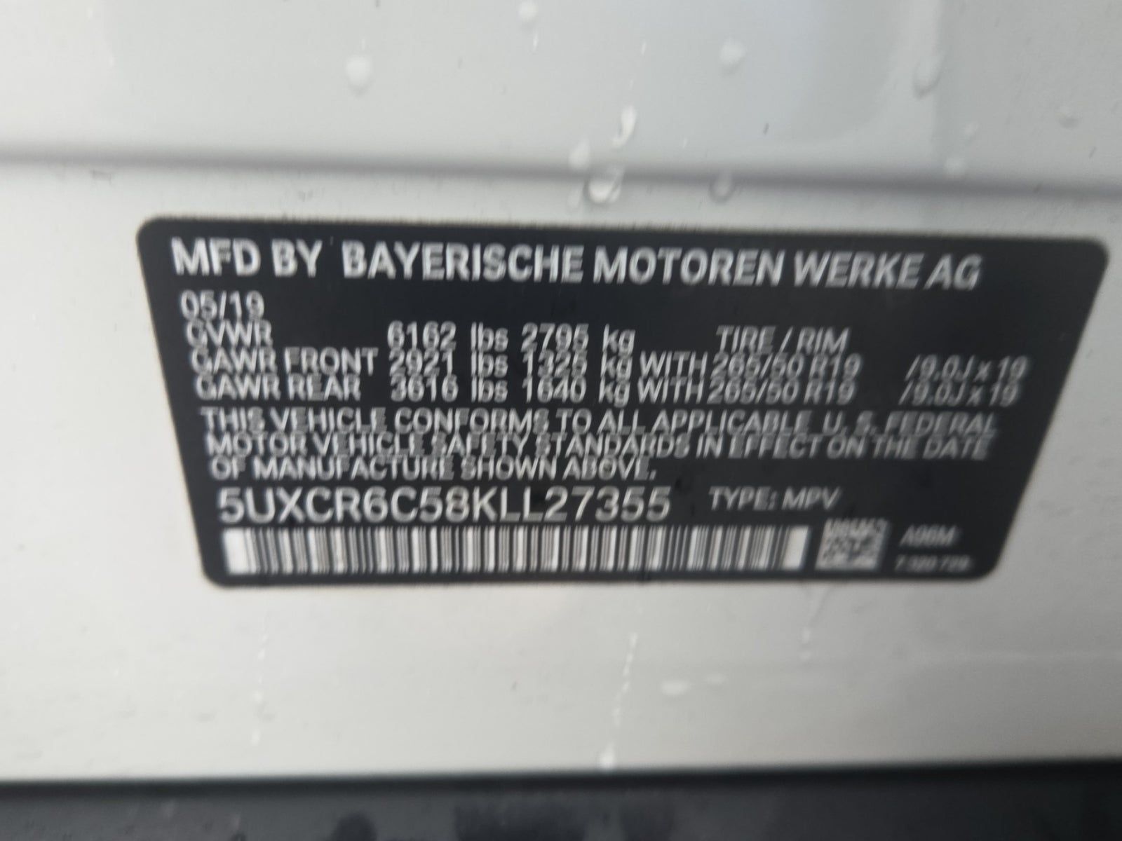 2019 BMW X5 xDrive40i AWD