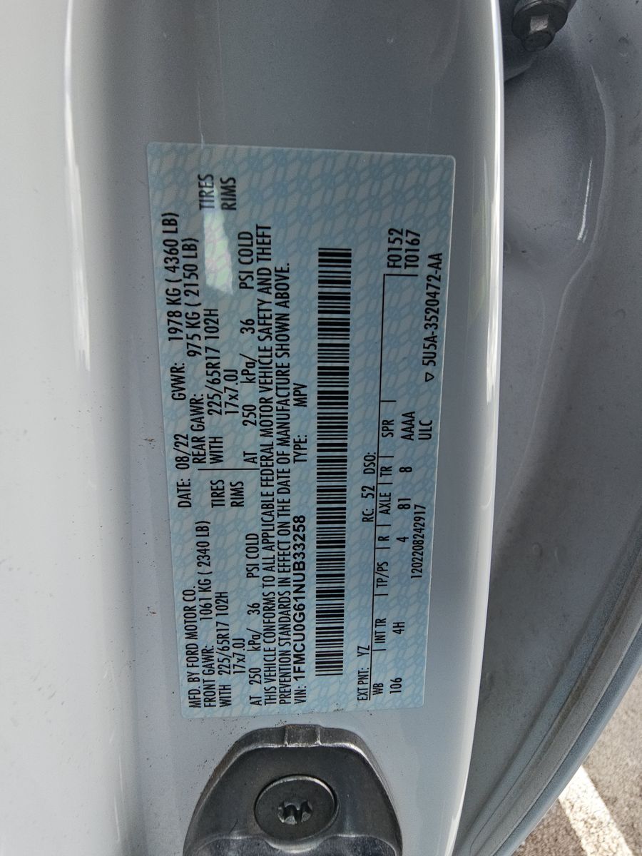 2022 Ford Escape SE FWD