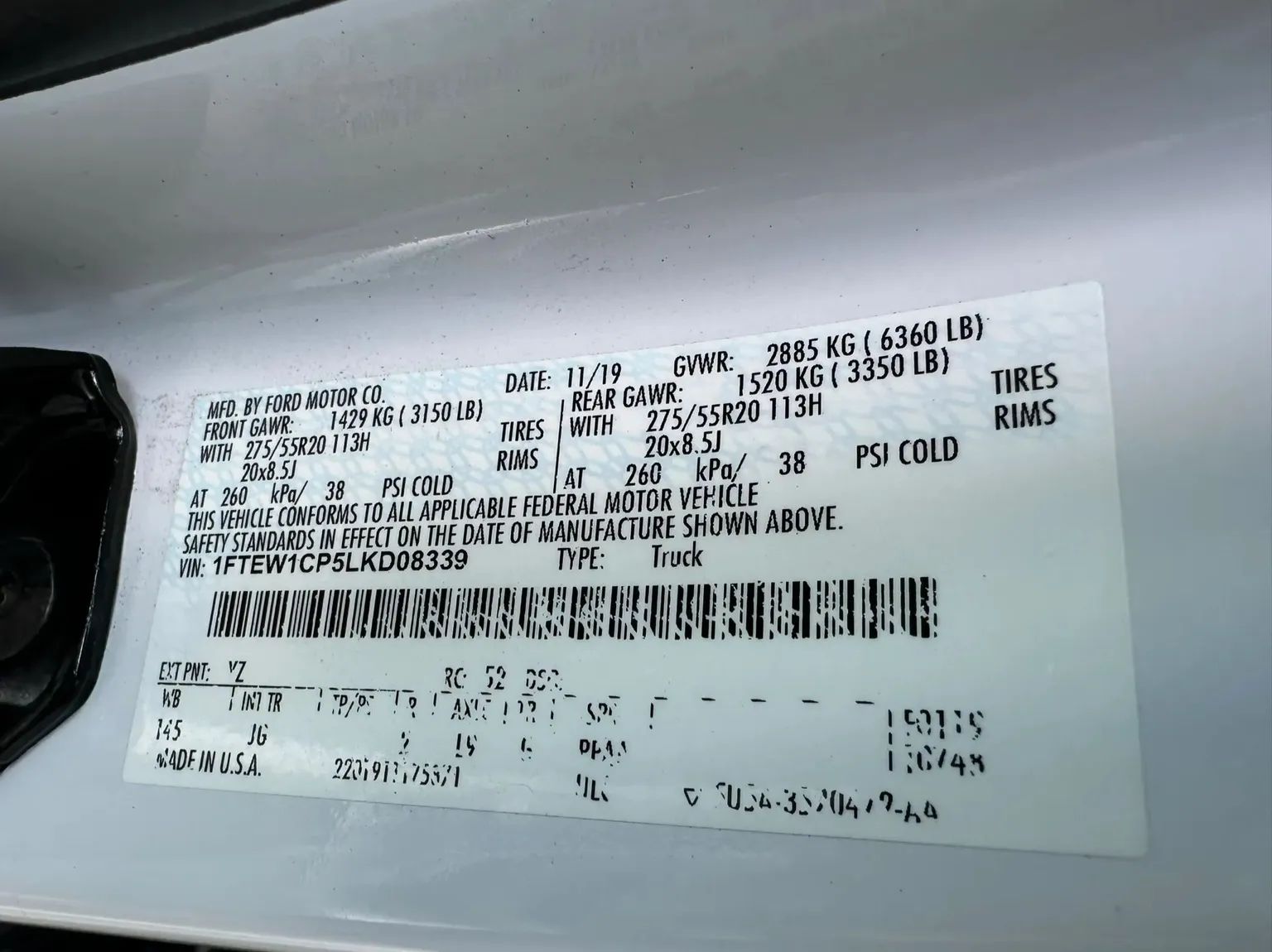 2020 Ford F-150 XL RWD