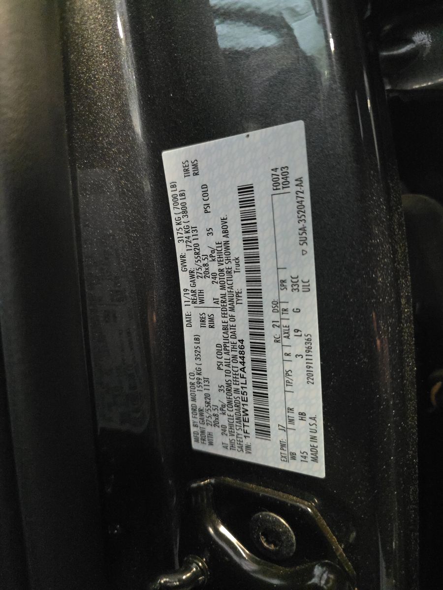 2020 Ford F-150 Lariat AWD