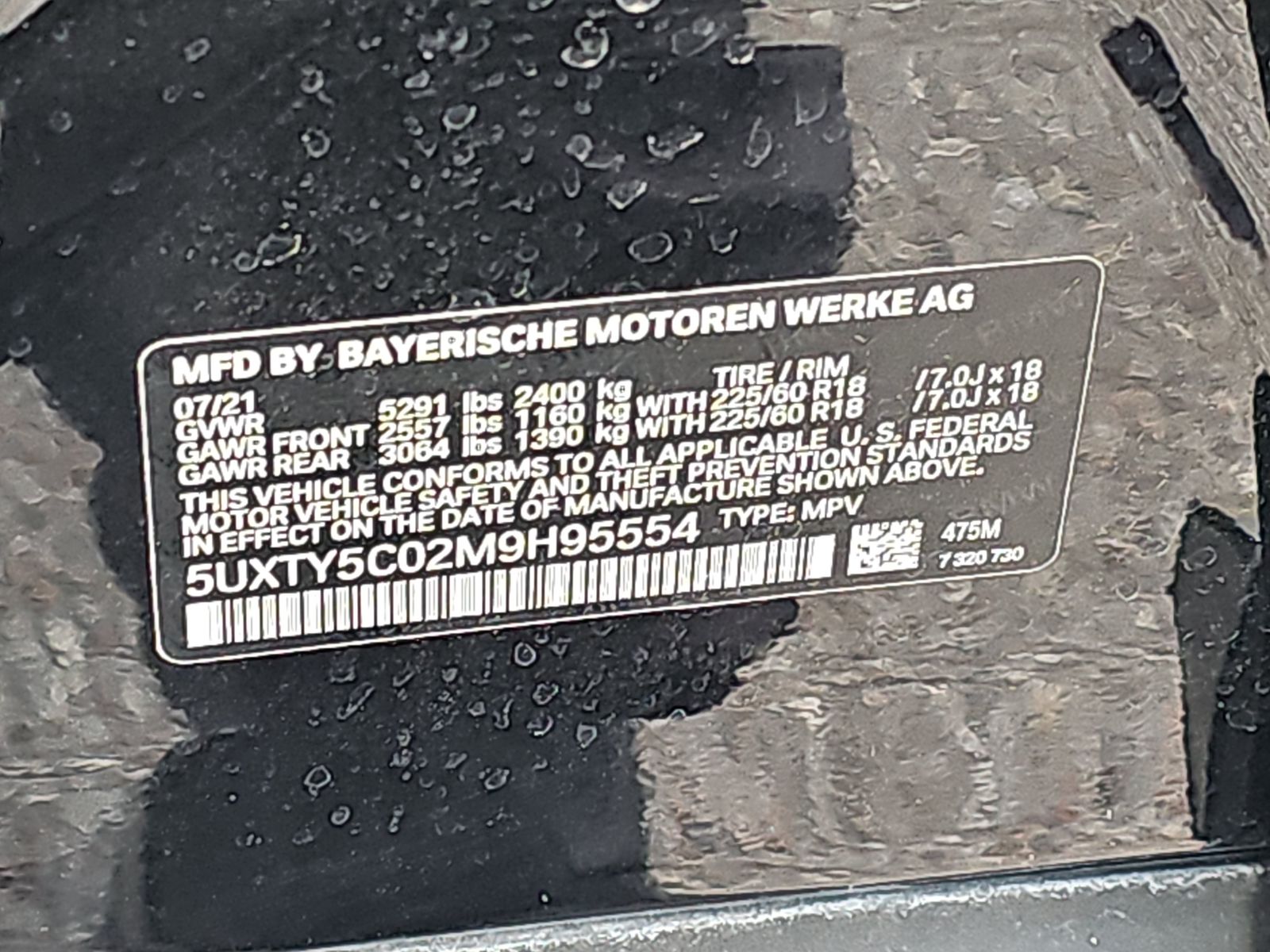 2021 BMW X3 xDrive30i AWD