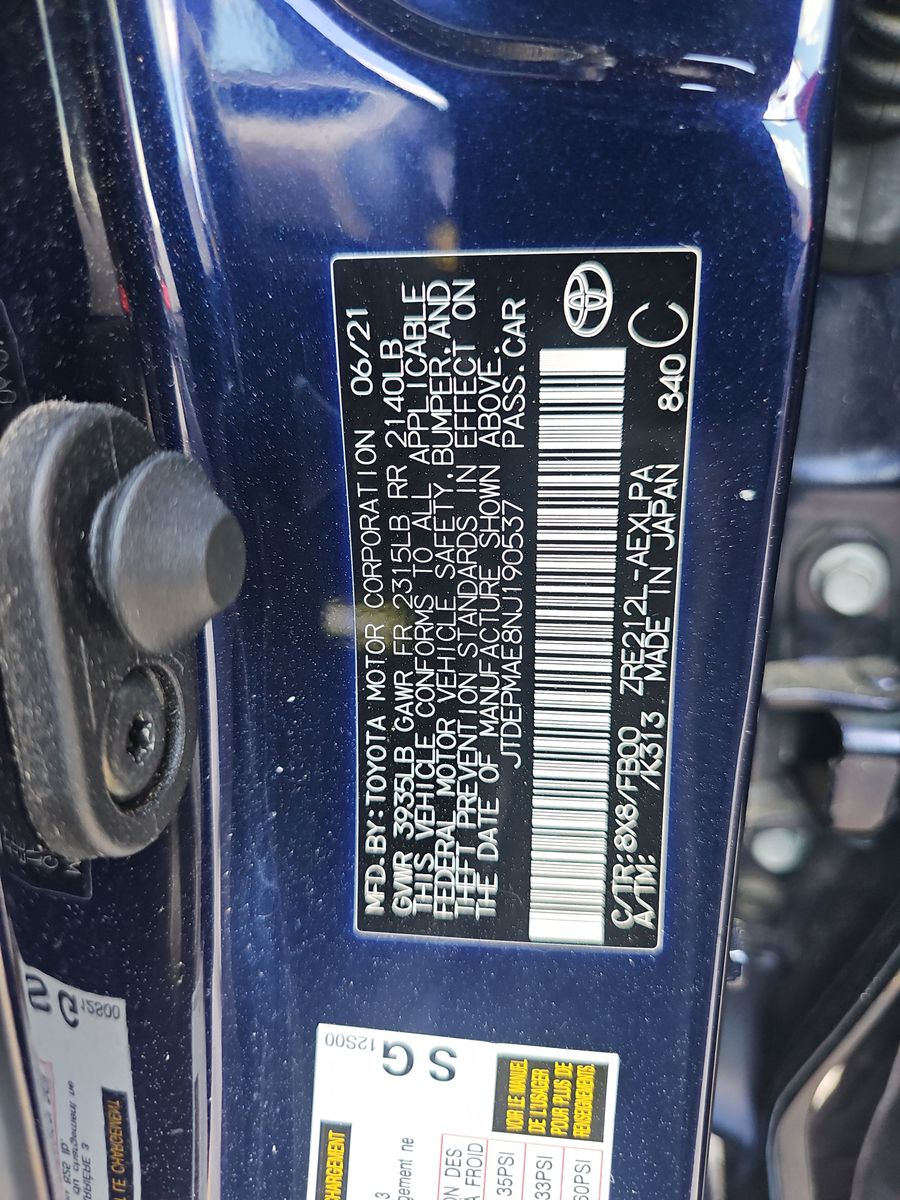 2022 Toyota Corolla LE FWD