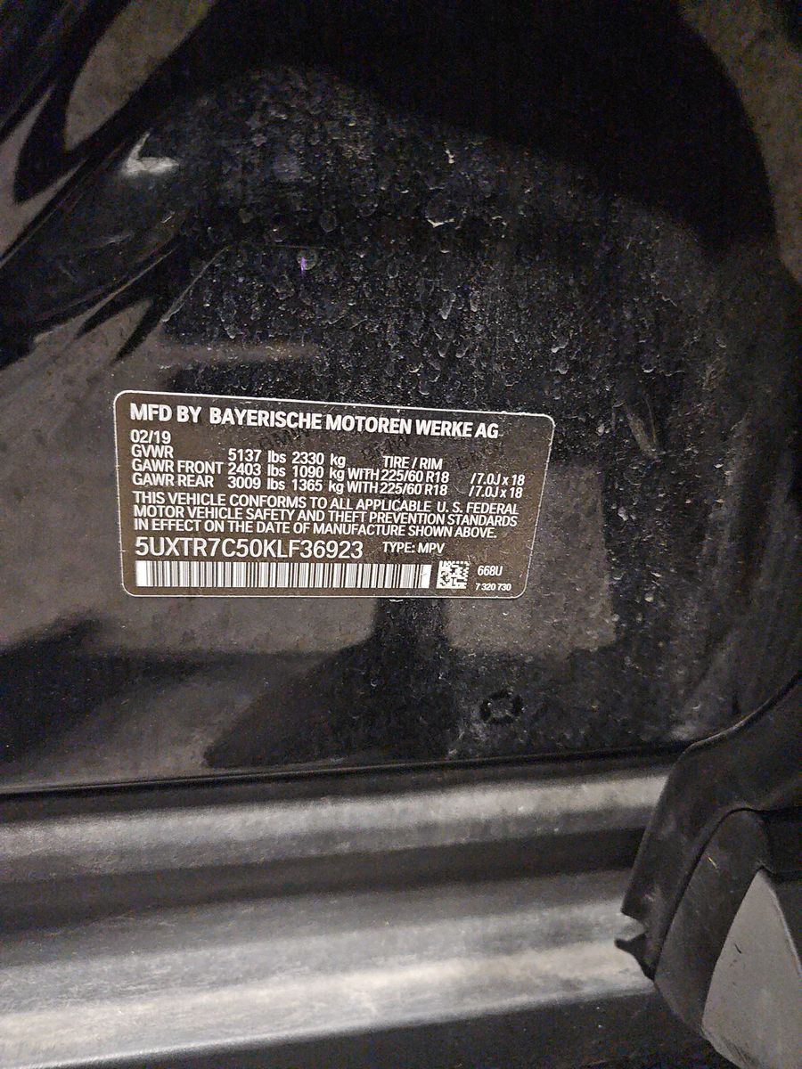 2019 BMW X3 sDrive30i RWD