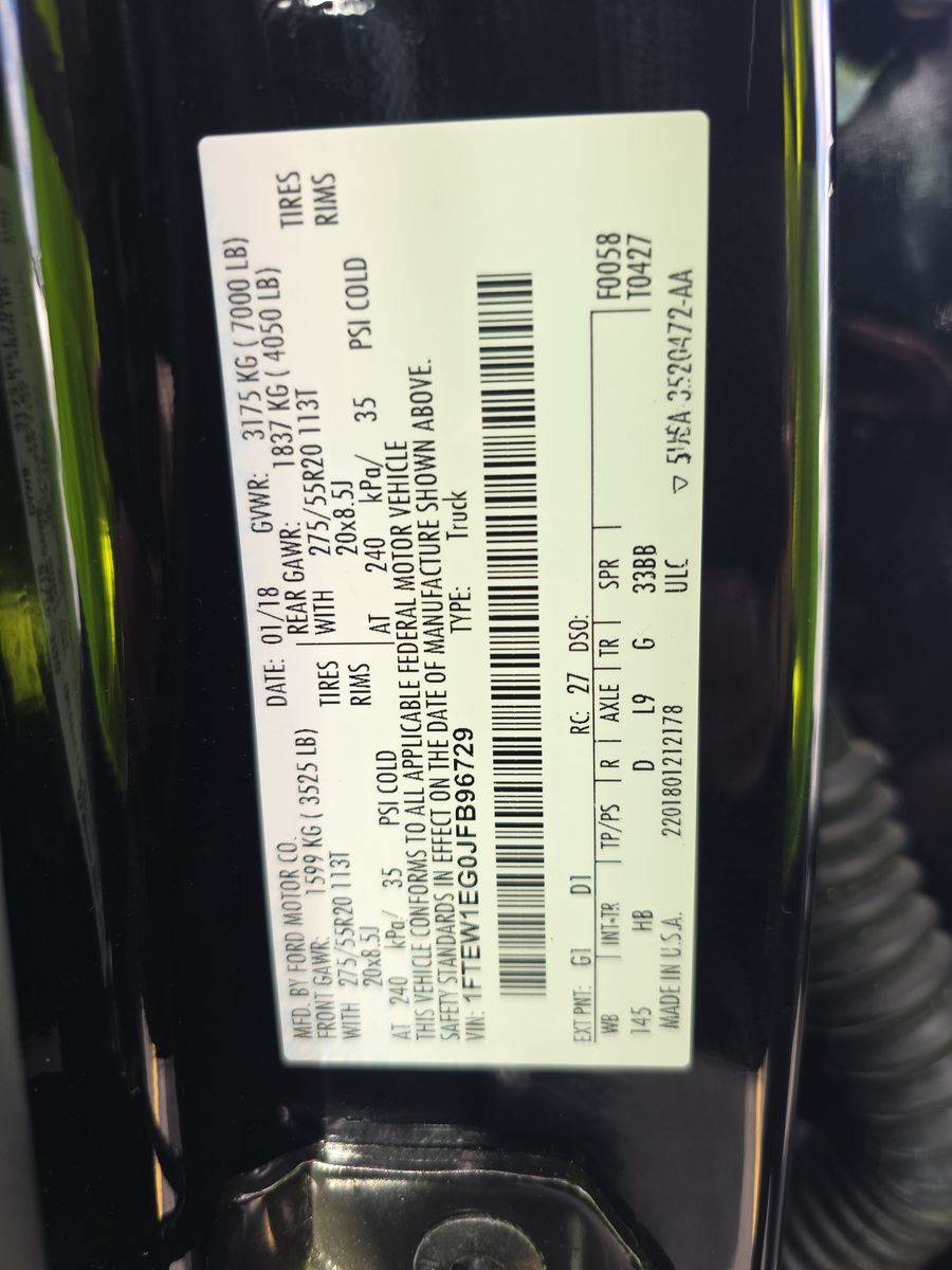 2018 Ford F-150 Lariat AWD