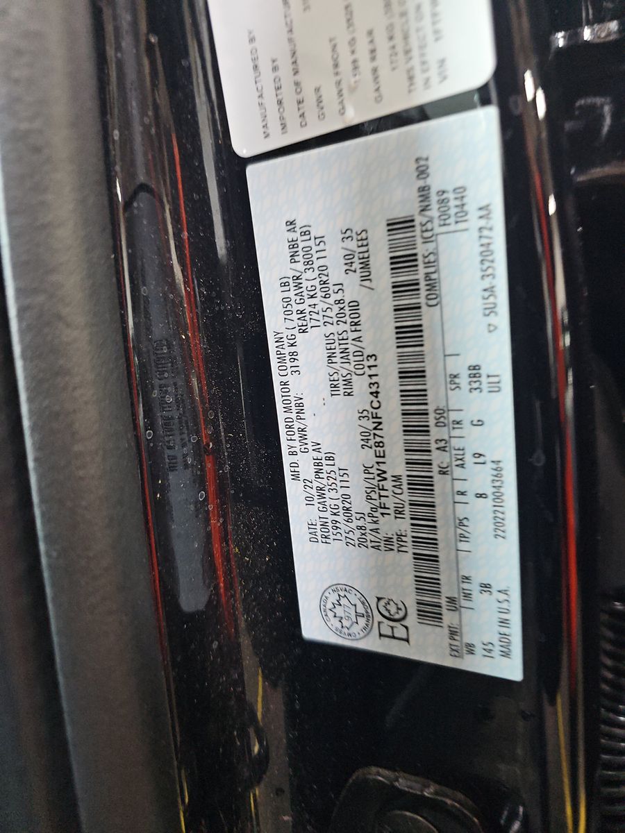 2022 Ford F-150 Platinum AWD