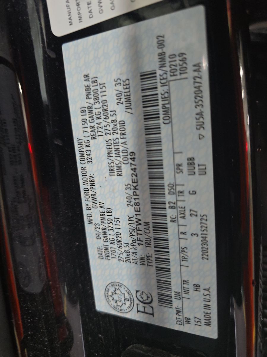 2023 Ford F-150 Lariat AWD