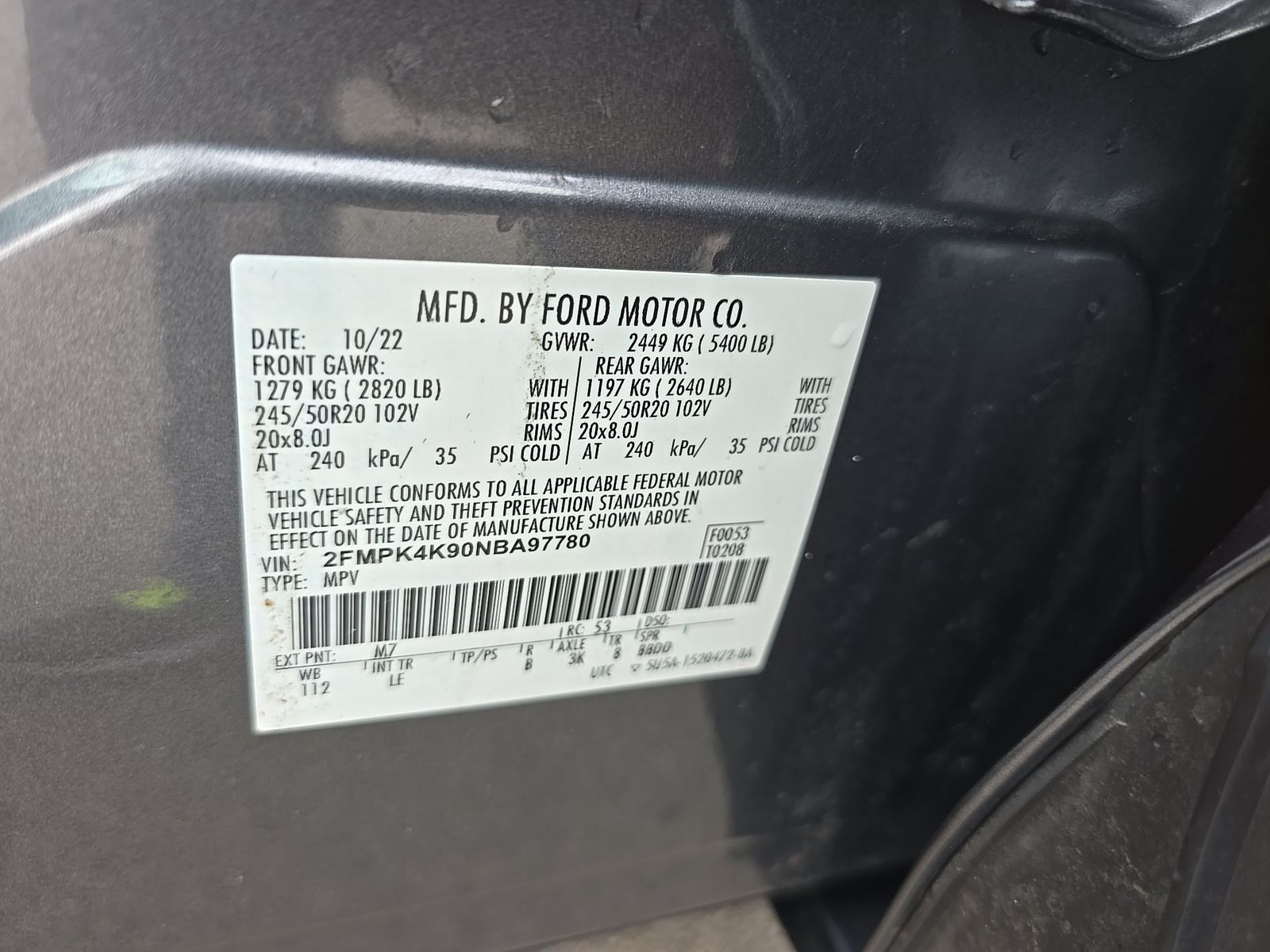 2022 Ford Edge Titanium AWD