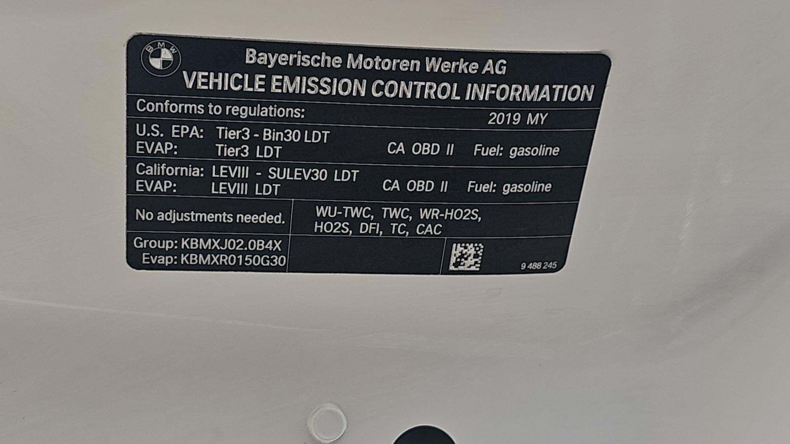 2019 BMW X3 sDrive30i RWD