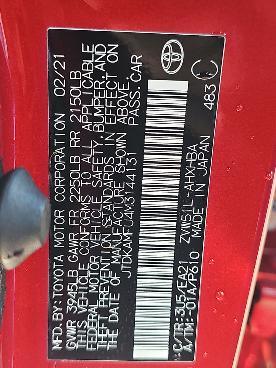 2021 Toyota Prius Limited FWD