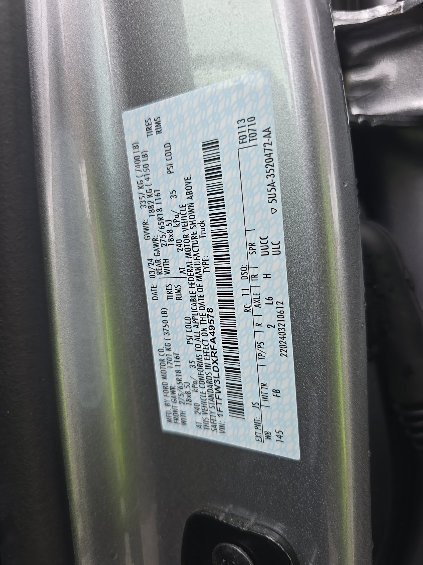 2024 Ford F-150 Hybrid XLT AWD