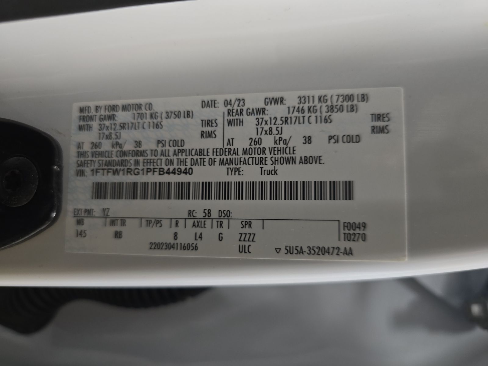 2023 Ford F-150 Raptor AWD