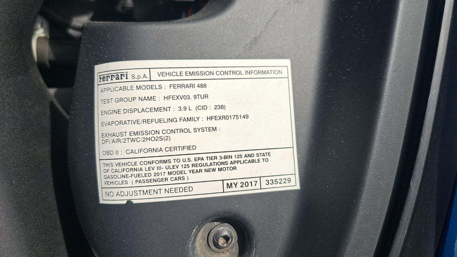 2017 Ferrari 488 Base RWD