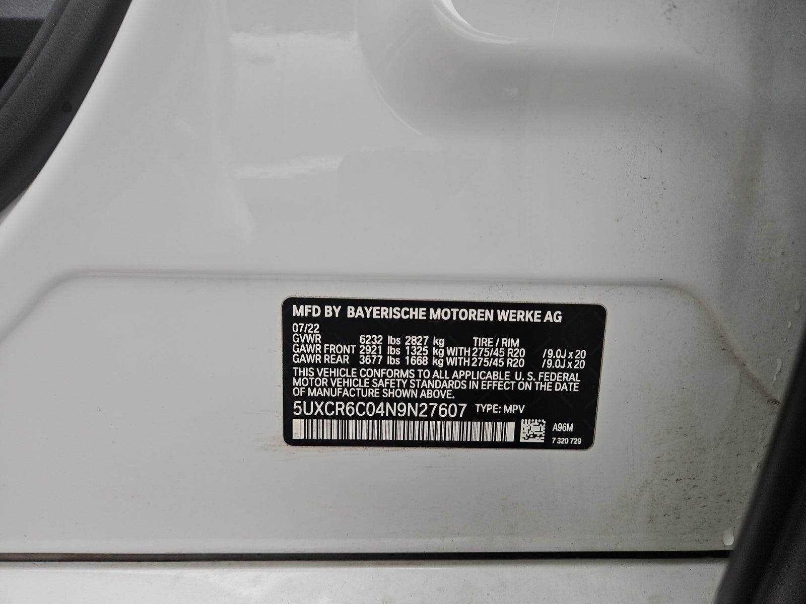 2022 BMW X5 xDrive40i AWD