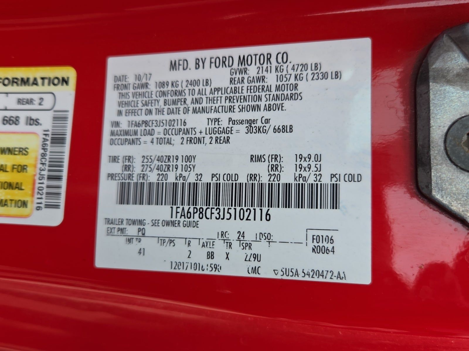 2018 Ford Mustang GT Premium RWD