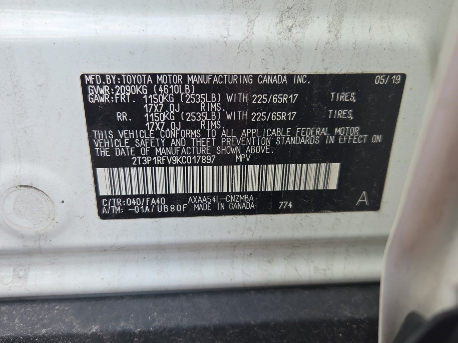 2019 Toyota RAV4 XLE AWD