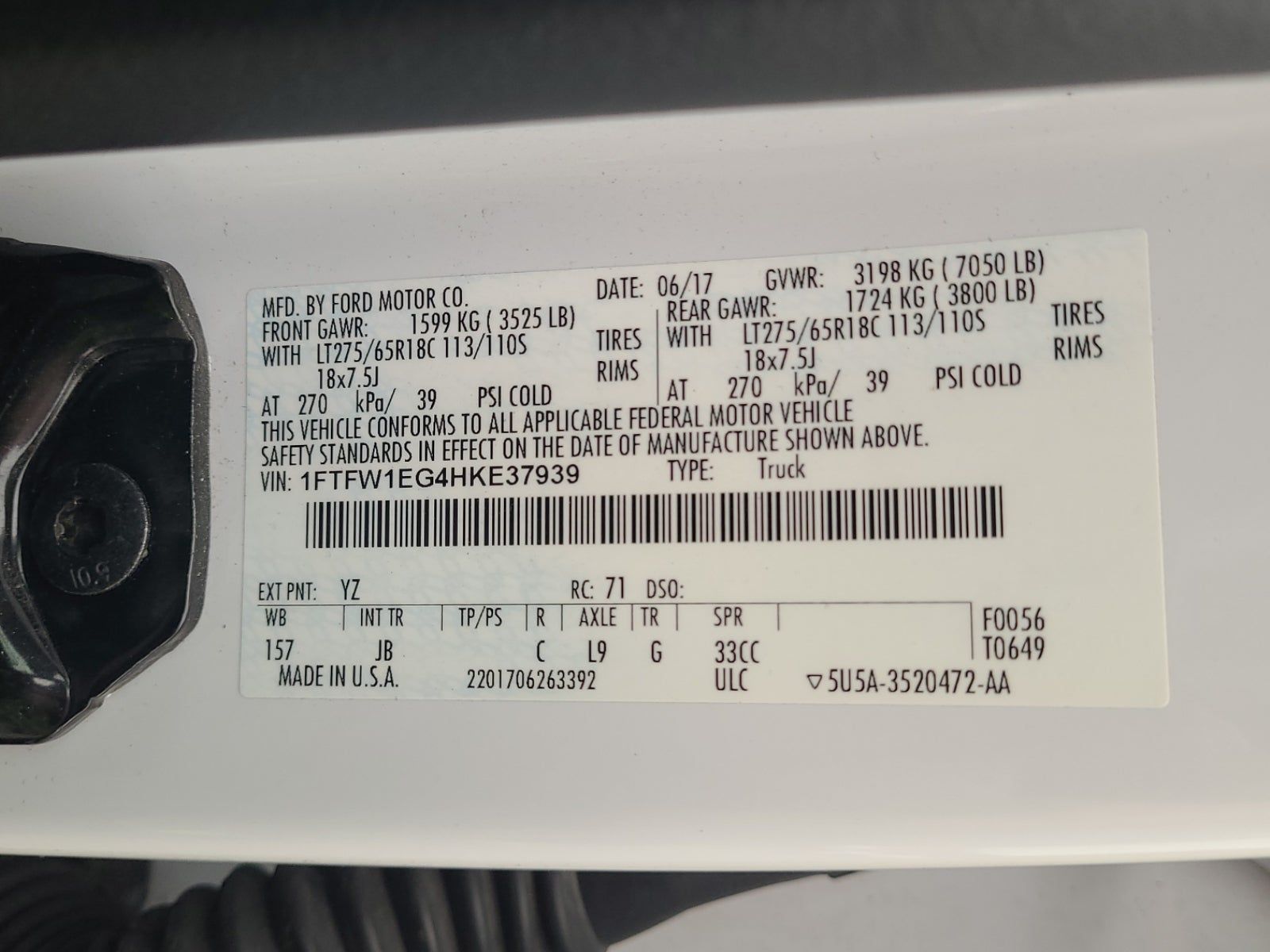 2017 Ford F-150 XLT AWD