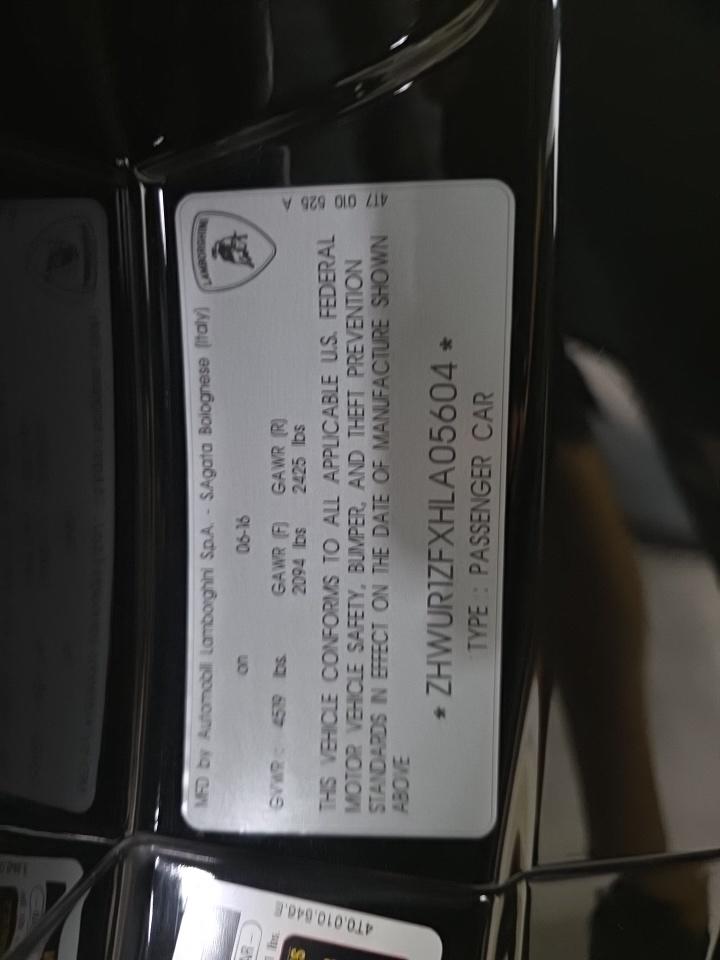 2017 Lamborghini Huracan LP 610-4 AWD