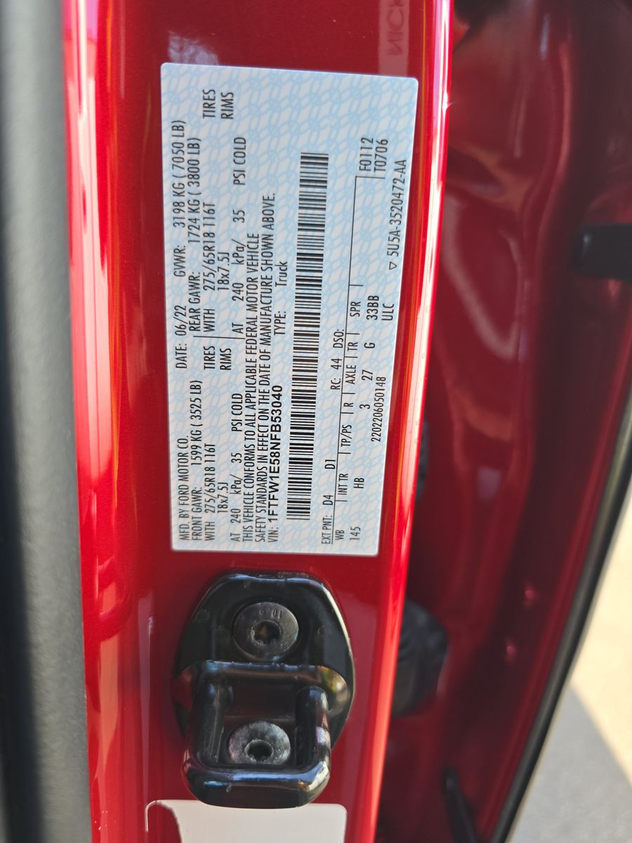 2022 Ford F-150 Lariat AWD