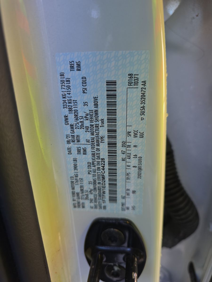 2021 Ford F-150 Hybrid Platinum AWD