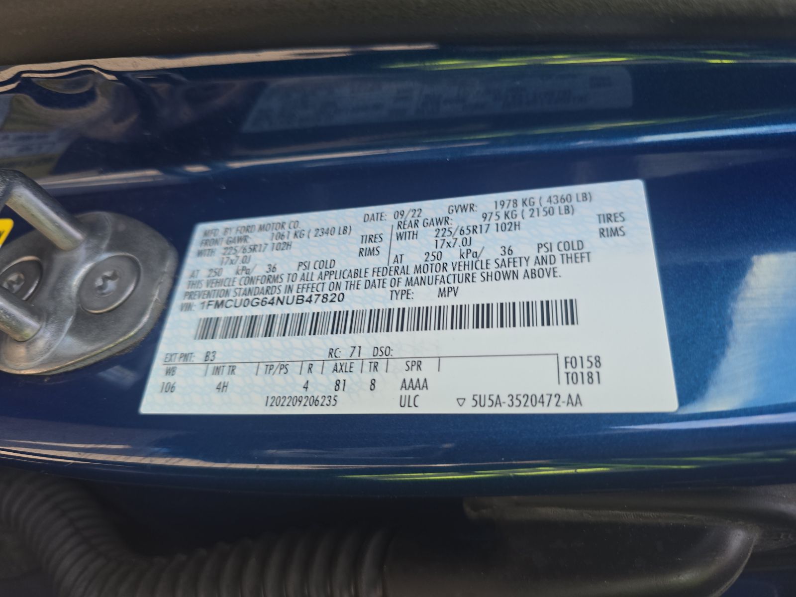 2022 Ford Escape SE FWD