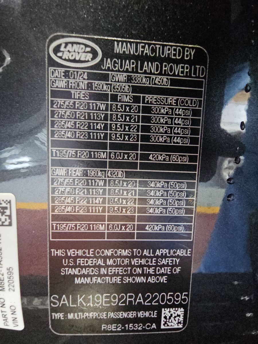 2024 Land Rover Range Rover Autobiography AWD