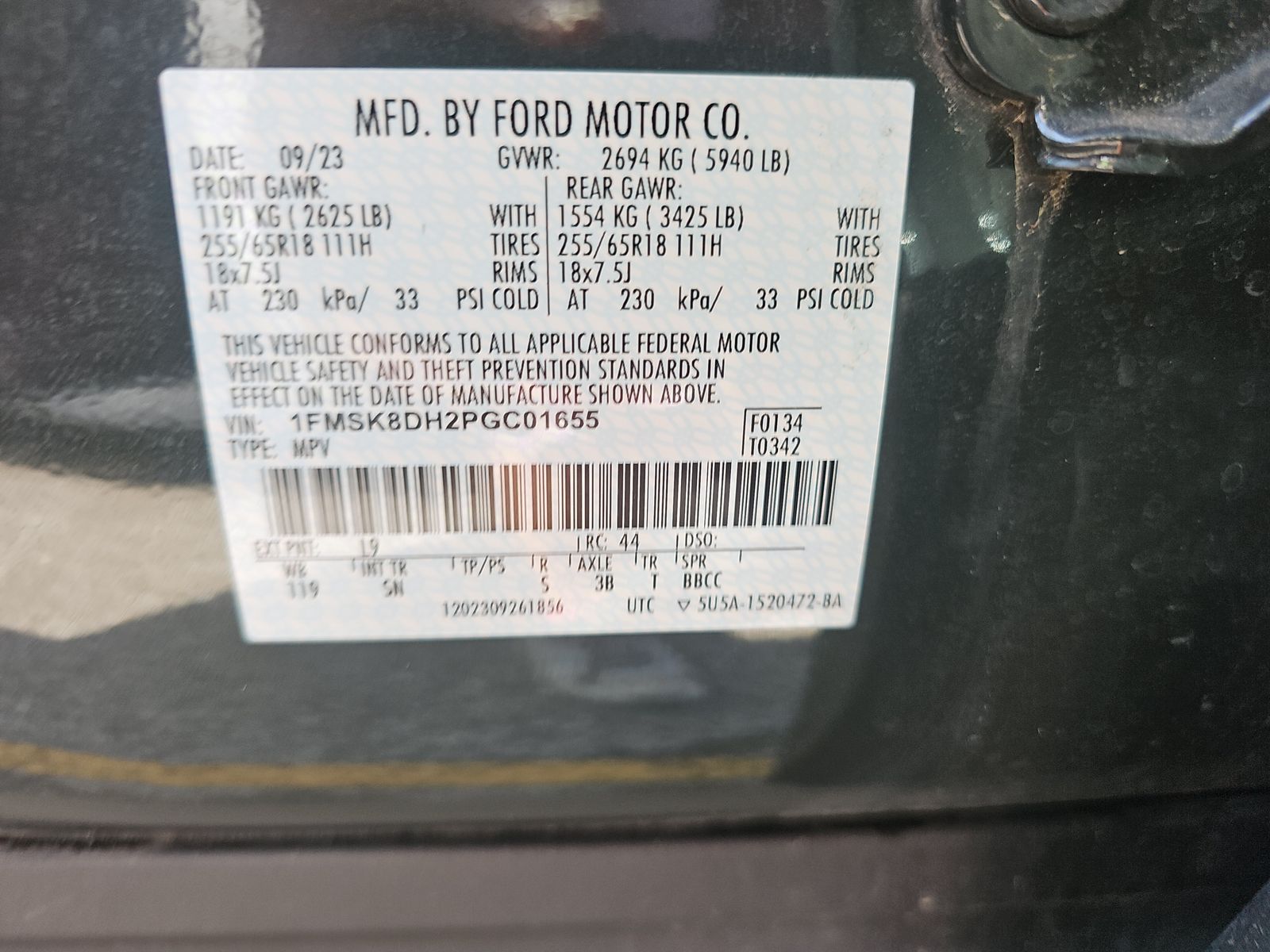 2023 Ford Explorer XLT AWD