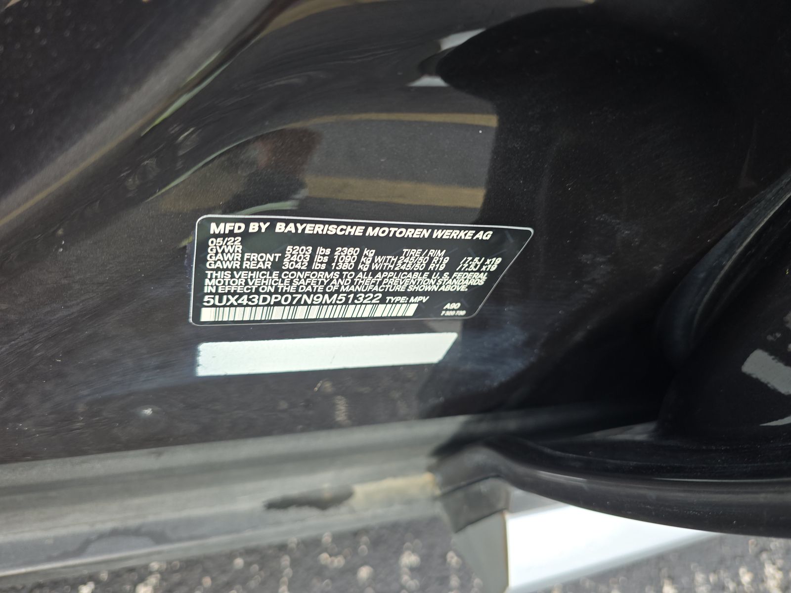 2022 BMW X3 sDrive30i RWD