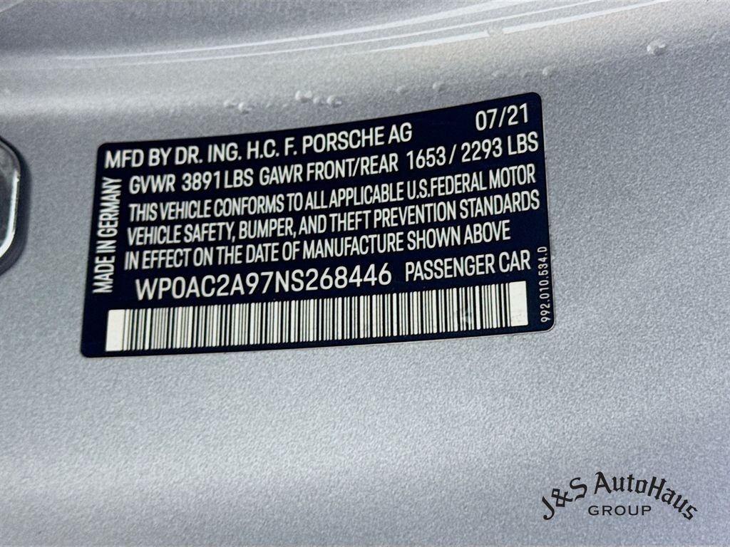 2022 Porsche 911 GT3 RWD