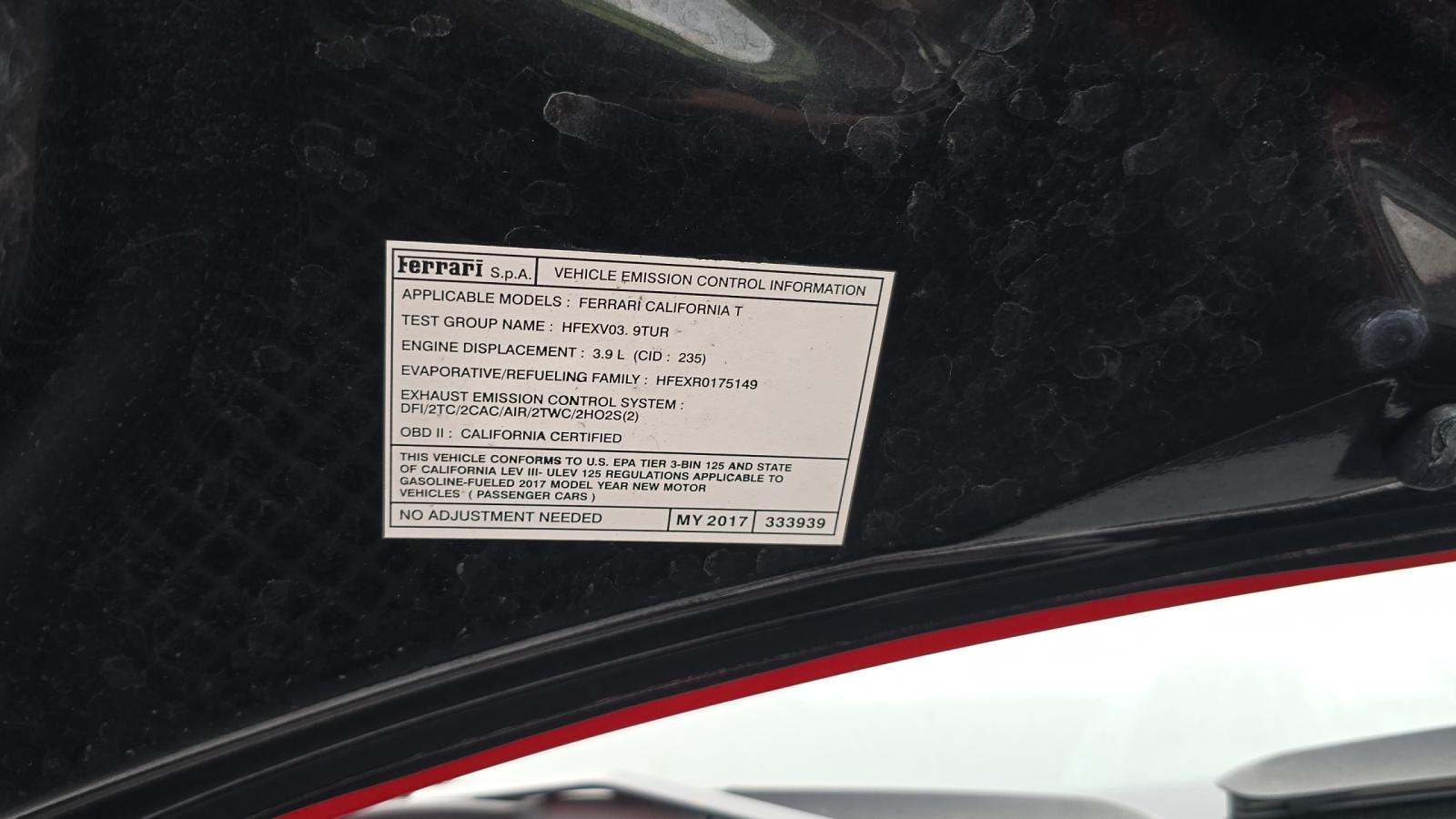 2017 Ferrari California T RWD