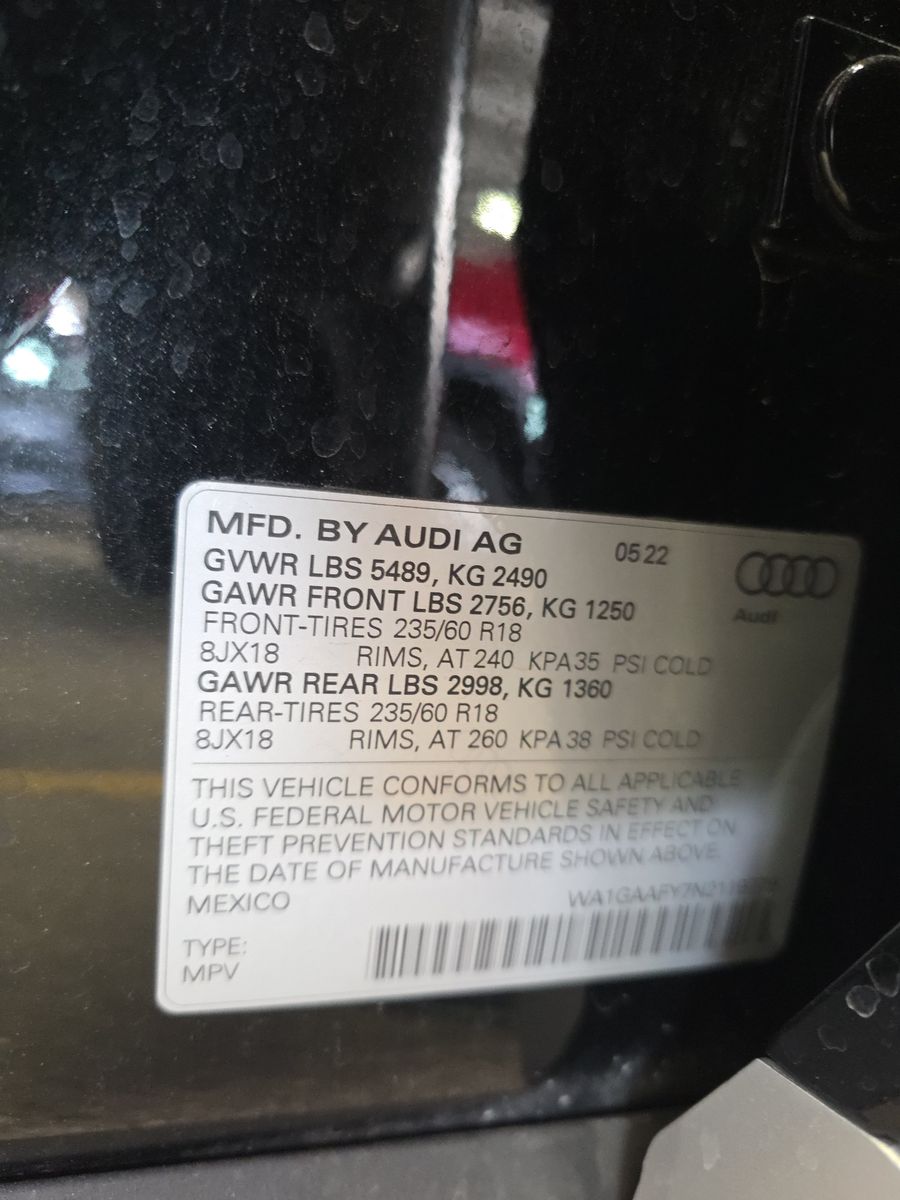 2022 Audi Q5 S line Premium AWD