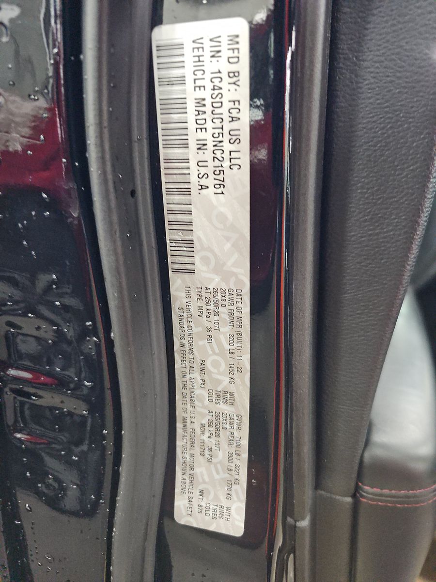 2022 Dodge Durango R/T AWD