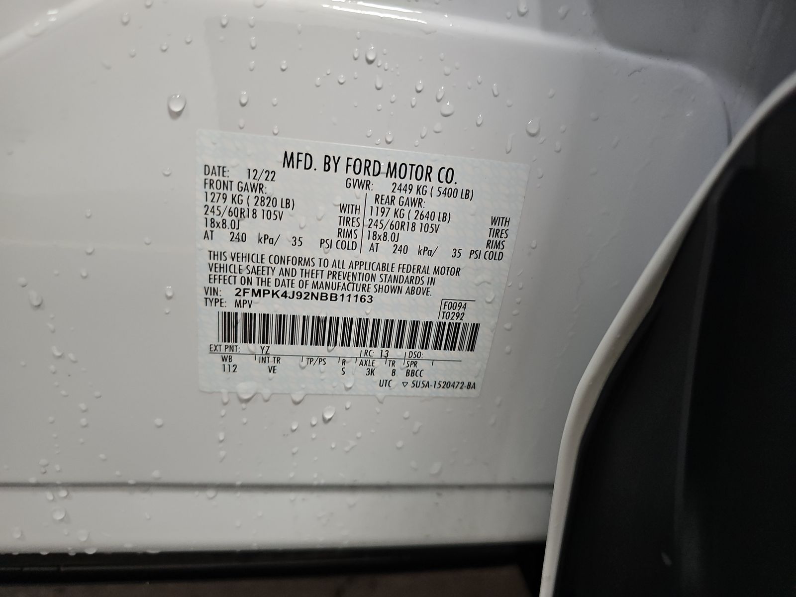 2022 Ford Edge SEL AWD