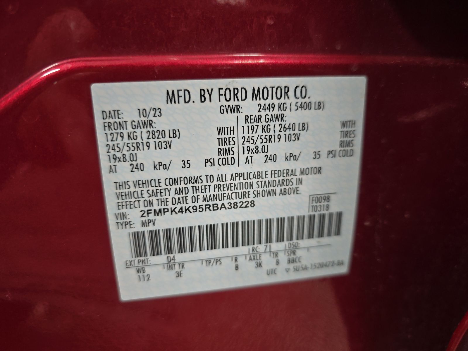 2024 Ford Edge Titanium AWD