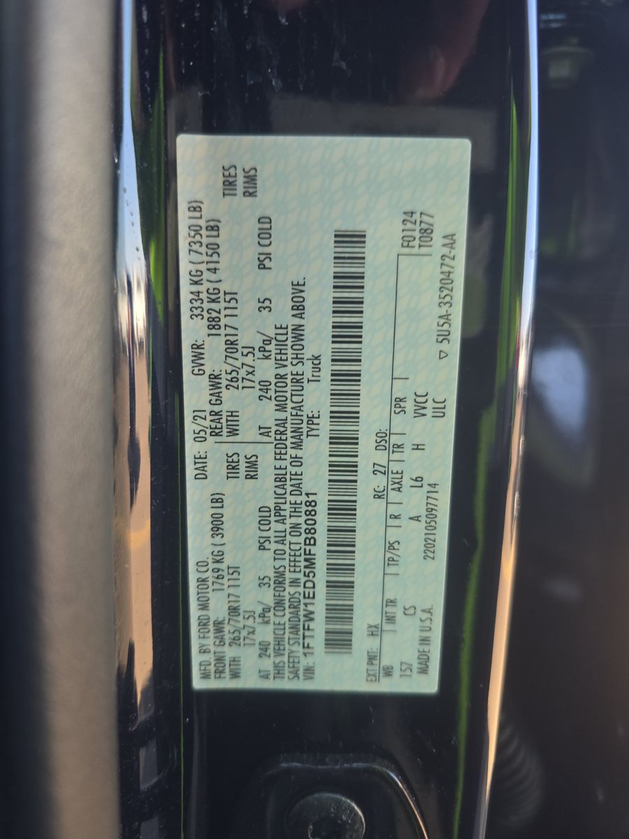 2021 Ford F-150 Hybrid XL AWD