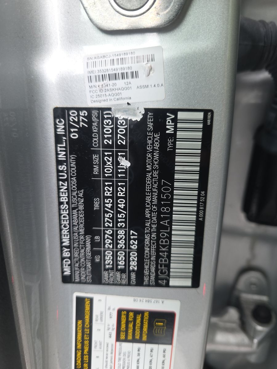 2020 Mercedes-Benz GLE GLE 350 AWD